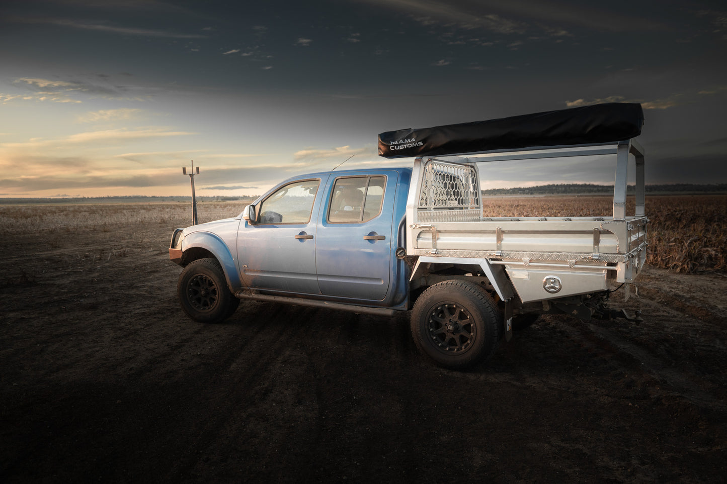 Heavy-Duty Alloy Tray – Dual Cab Utes | 5mm Folded Floor | 900mm Trundle | Under-Tray Boxes | 95L Water System