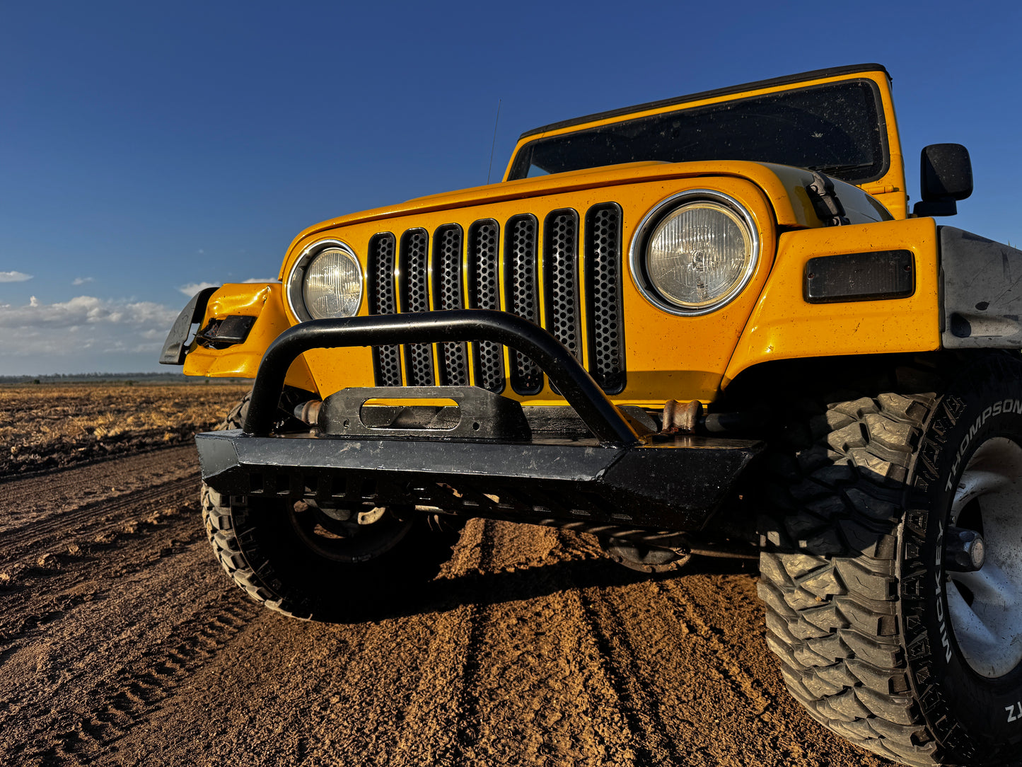 Mid Width Steel Front Bumper – Jeep TJ Wrangler | Winch Bar | High Approach Angle