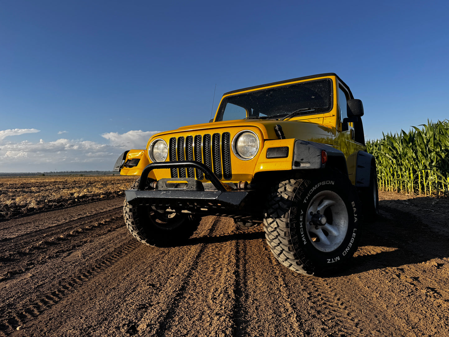 Mid Width Steel Front Bumper – Jeep TJ Wrangler | Winch Bar | High Approach Angle